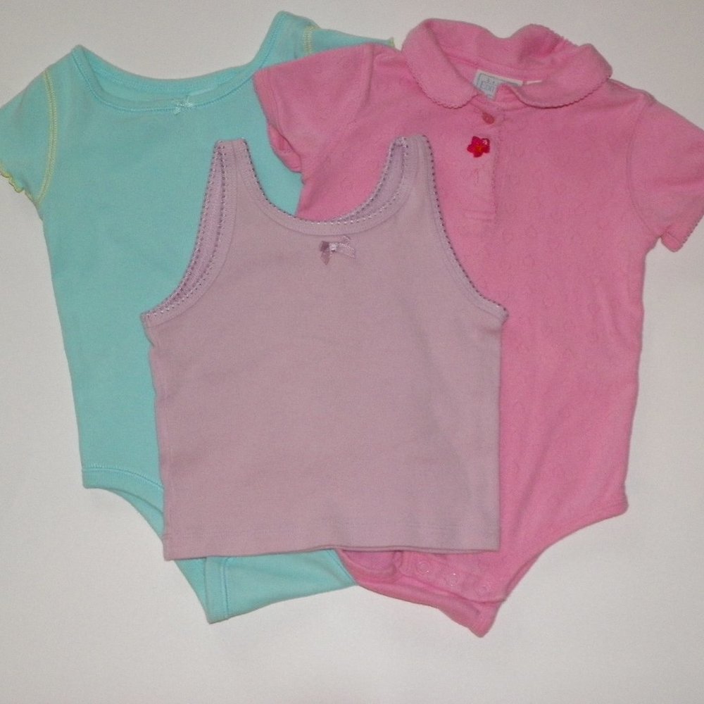 2T Girls Top Lot Tank Onesie Body Suit Old Navy